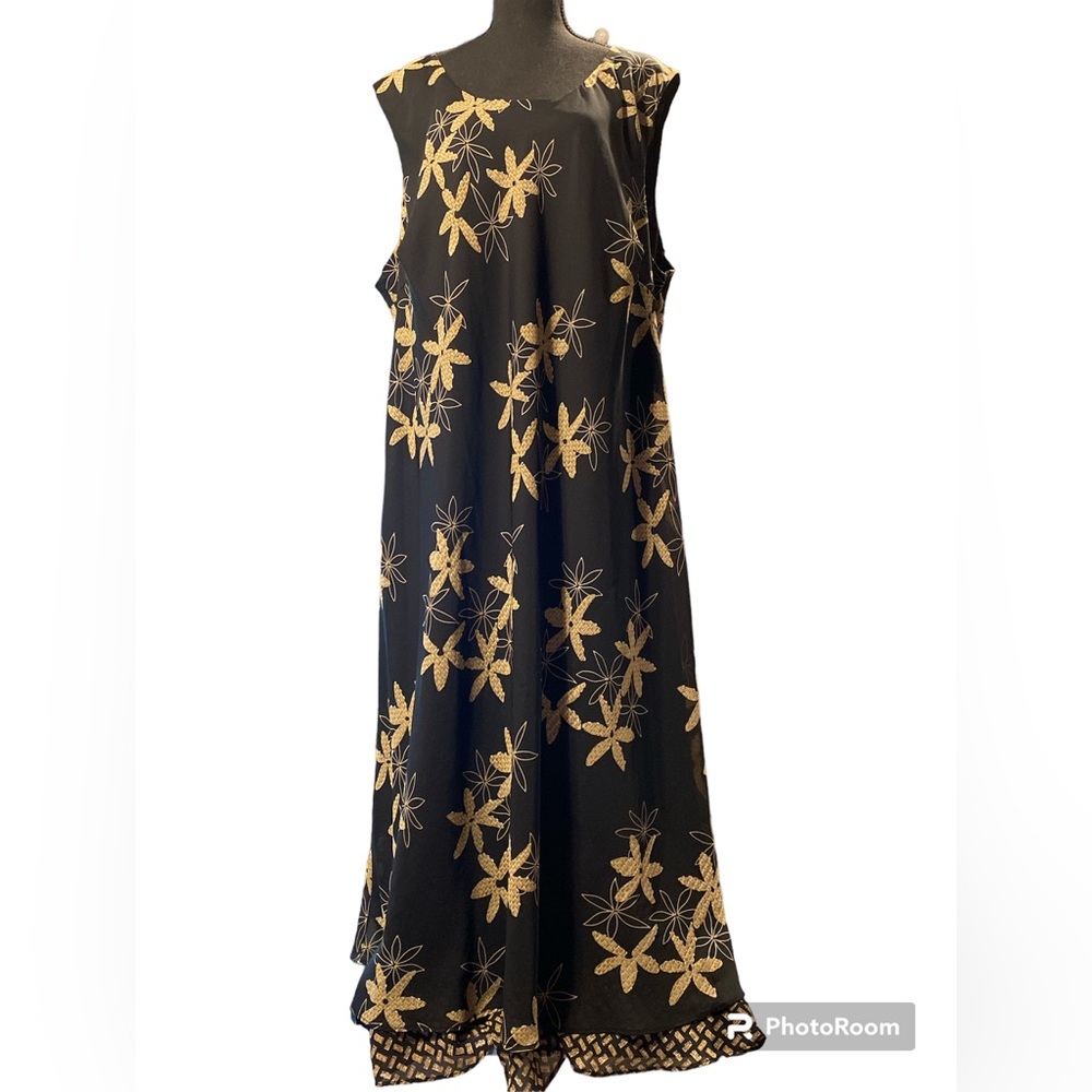 Cato plus size sleeveless dress with blouse style top.